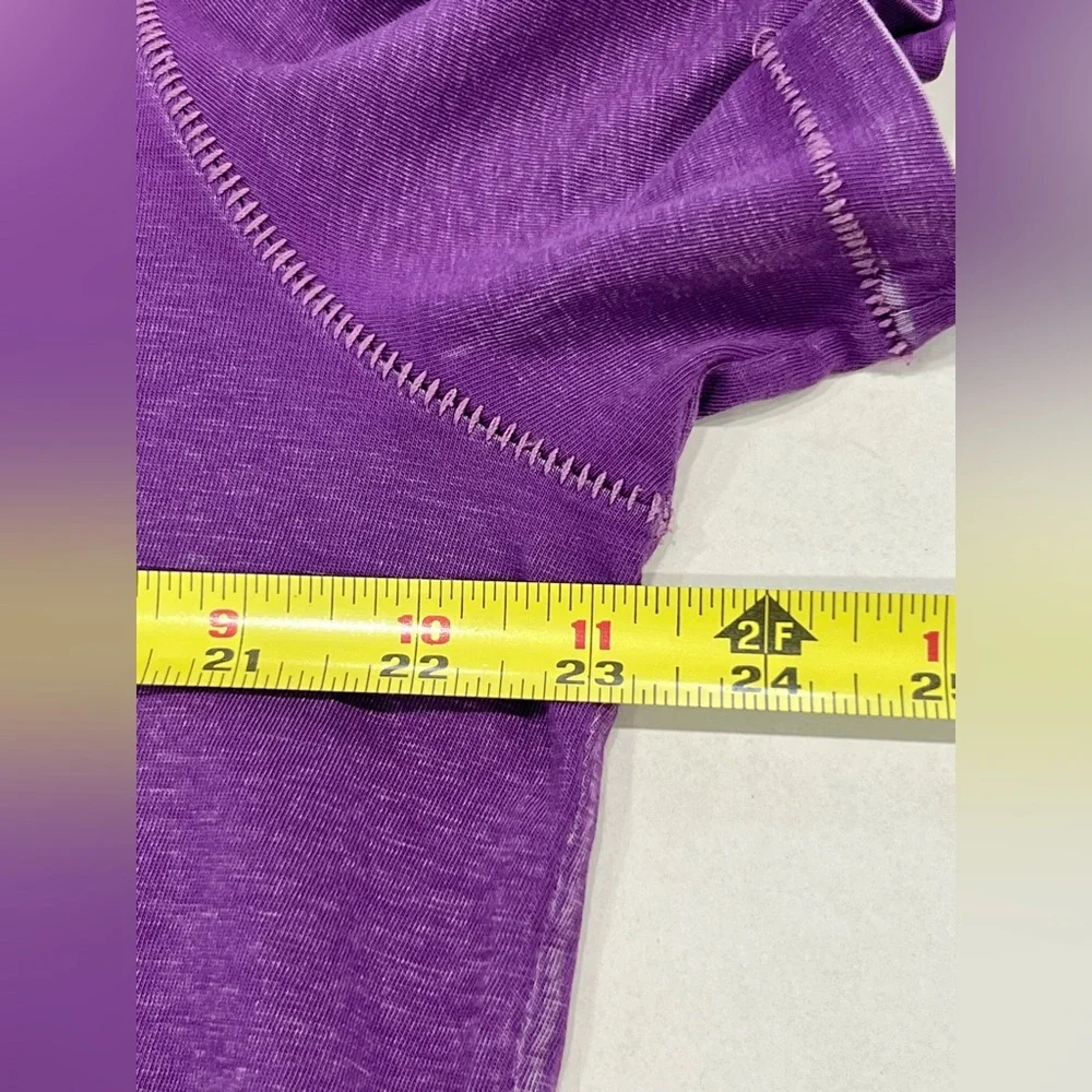 John Varvatos USA Washed Burnout Short Sleeve Polo Shirt Mens XL Purple